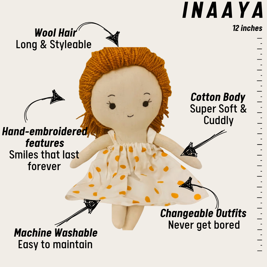 Inaaya – The Sunshine Soul (Handmade Girl Doll)