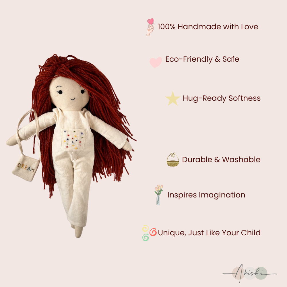Naira – Handmade Cloth Doll for Kids | Soft & Eco-Friendly