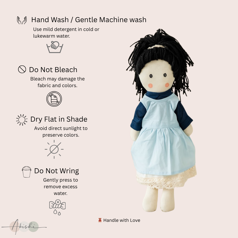 Amara Handmade Cloth Doll for Kids | Soft & Eco-Friendly