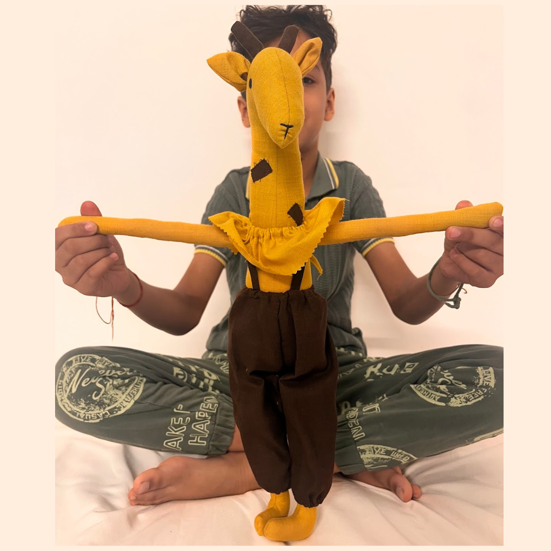 Taki the Gentle Giraffe | Hand Made Stuffed Toy