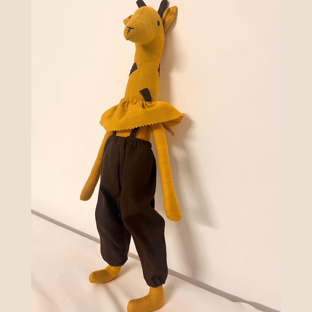 Taki the Gentle Giraffe | Hand Made Stuffed Toy