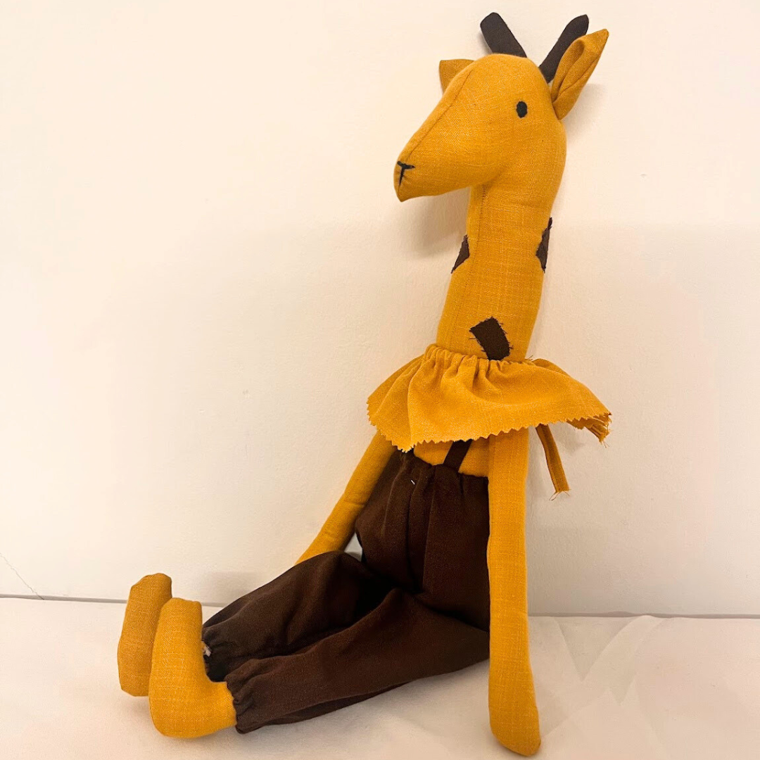 Taki the Gentle Giraffe | Hand Made Stuffed Toy