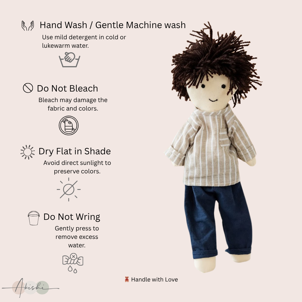 Arin - Handmade Cloth Doll for Kids | Soft & Eco-Friendly