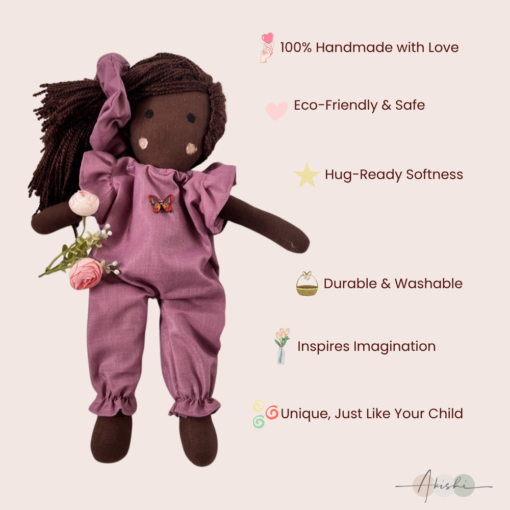 Imani – Handmade Cloth Doll for Kids | Soft & Eco-Friendly