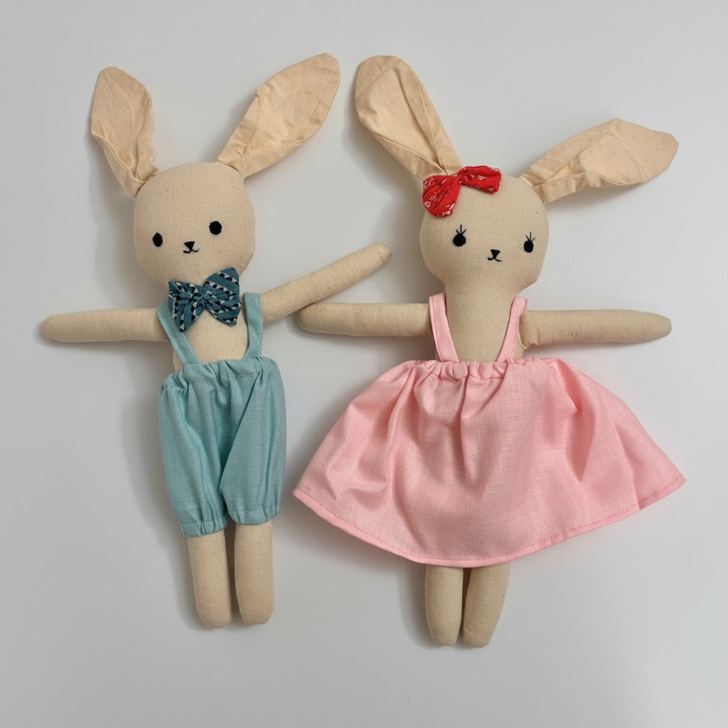 Bunny Bundle (Miffy and Max Hand Made Bunny Dolls)