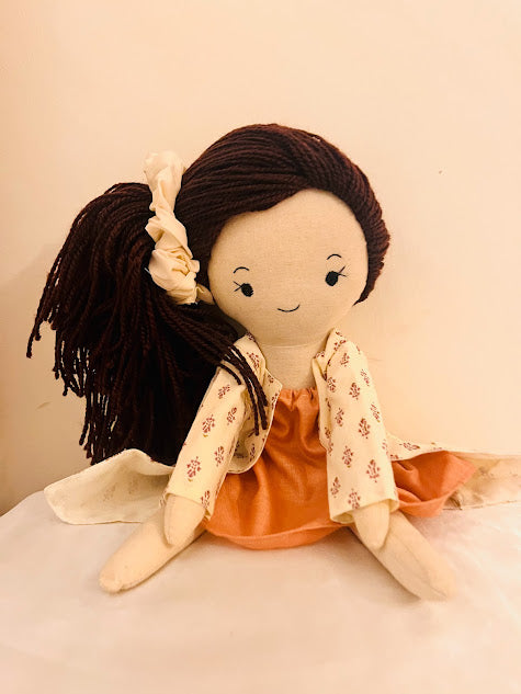 Coral Handmade Rag Doll