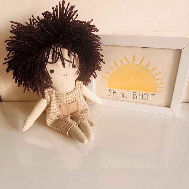 Aarav – The Curious Dreamer (Handmade Boy Doll)