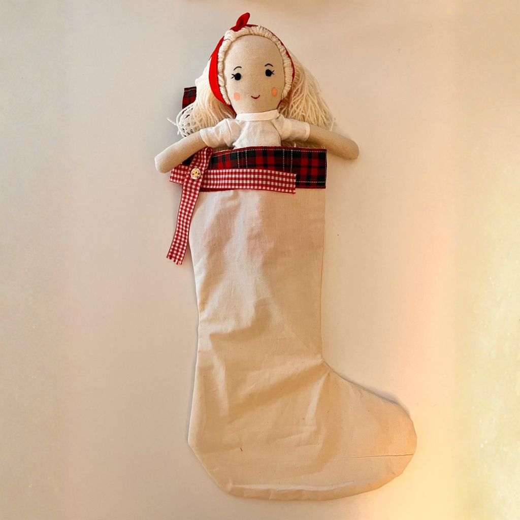 Mrs Claus | Christmas Limited Edition | Handmade Rag Doll