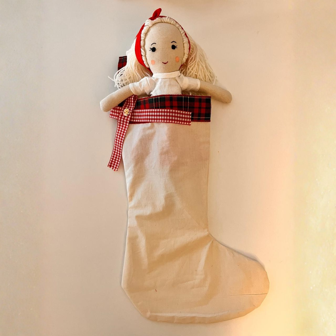 Mrs Claus | Christmas Limited Edition | Handmade Rag Doll
