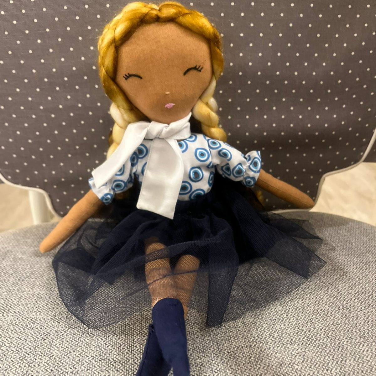 Blue Belle Hand Made Rag Doll