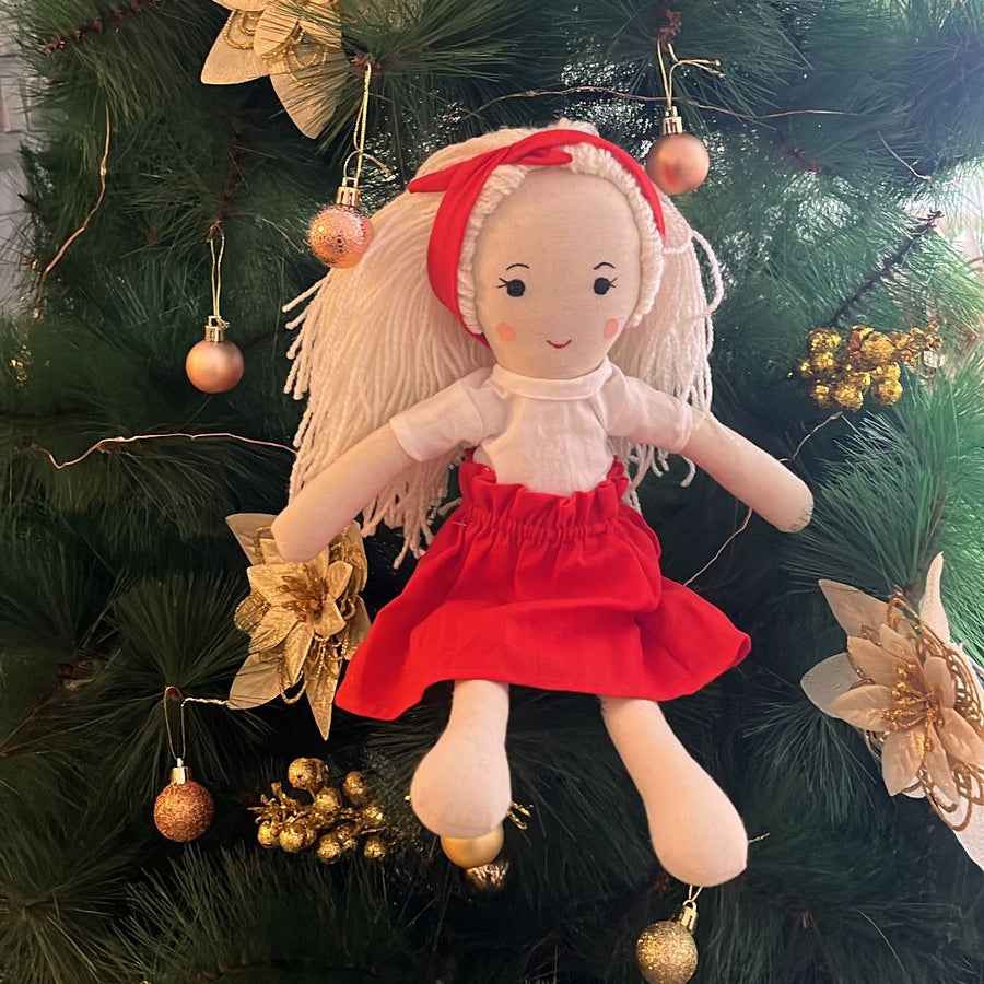 Mrs Claus | Christmas Limited Edition | Handmade Rag Doll