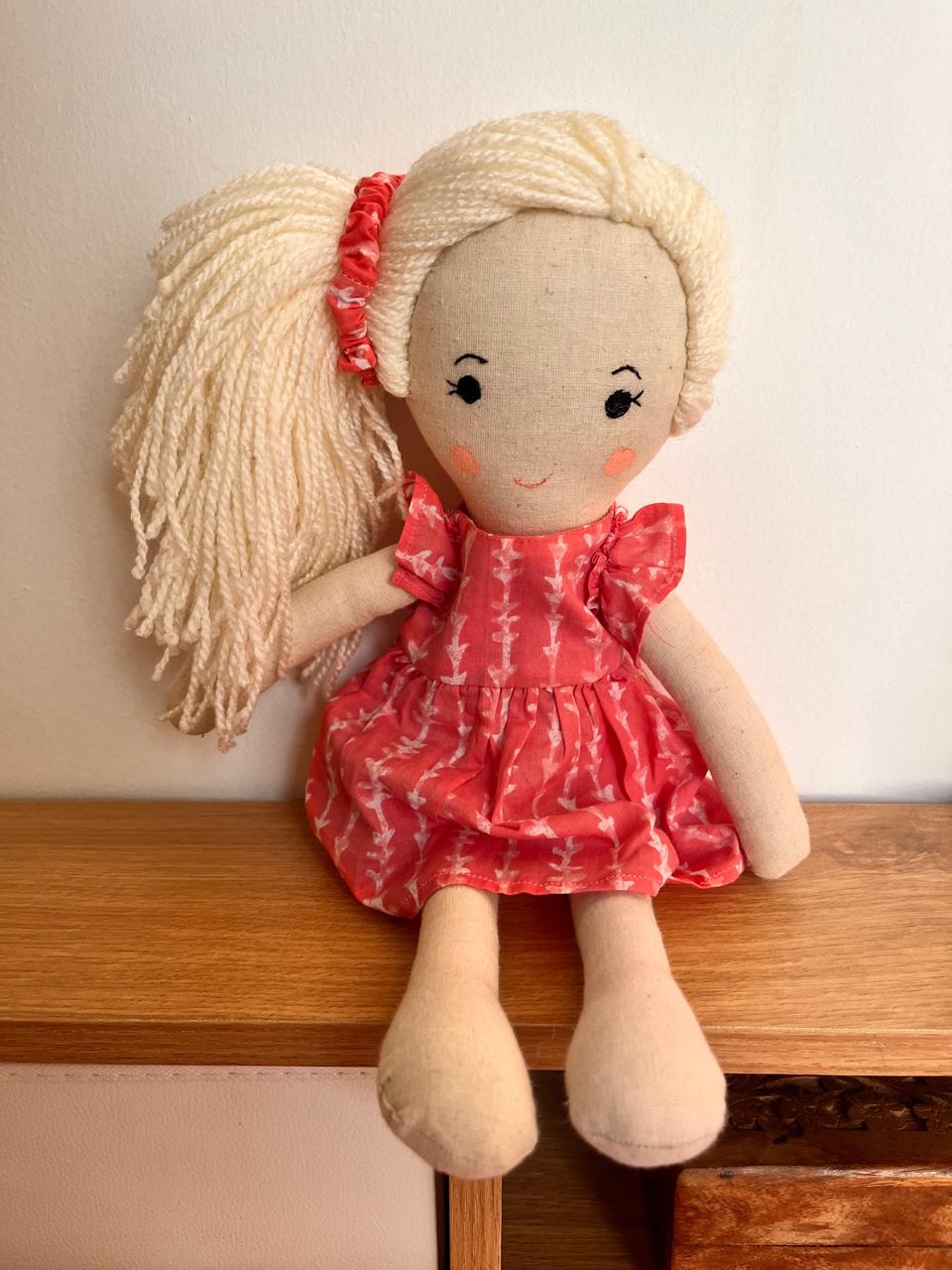 Fleur - Handmade Cloth Doll for Kids | Soft & Eco-Friendly