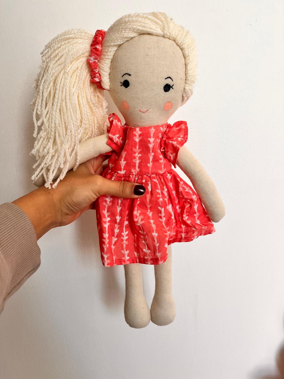 Fleur - Handmade Cloth Doll for Kids | Soft & Eco-Friendly