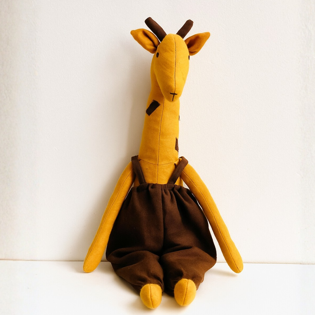 Taki the Gentle Giraffe | Hand Made Stuffed Toy
