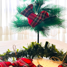Load image into Gallery viewer, Tree Ornament Red Tartan checks
