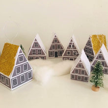 Load image into Gallery viewer, Elf Houses DIY Christmas Tree Ornaments
