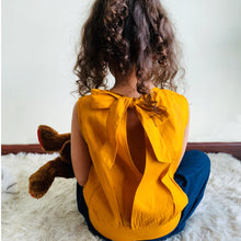 Load image into Gallery viewer, Emma Open Back Blouse (Mustard)
