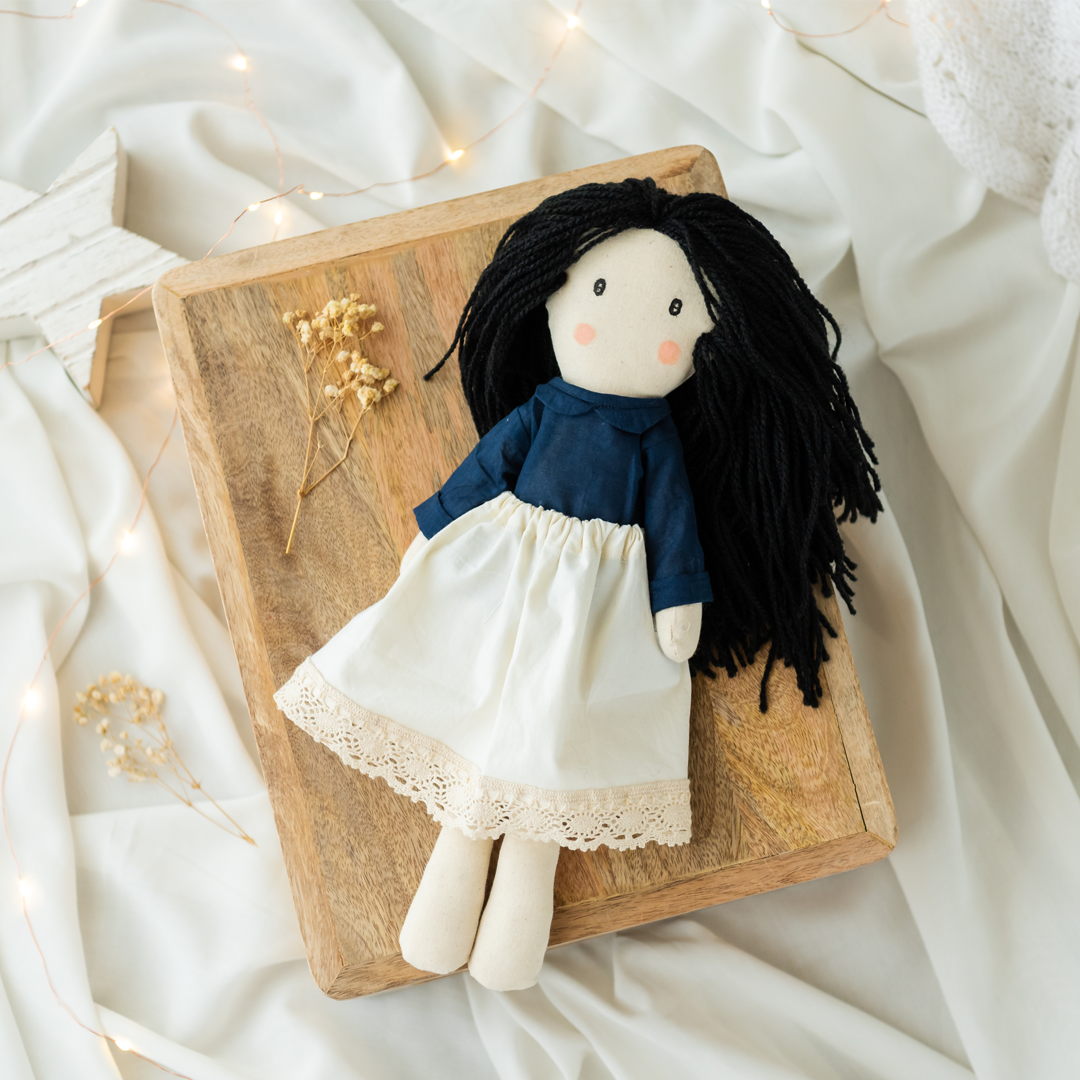 Amara Handmade Cloth Doll for Kids | Soft & Eco-Friendly