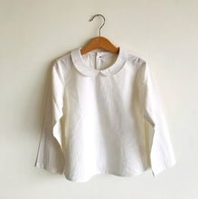 Load image into Gallery viewer, Sophia Button-Back Collar Blouse Long Sleeves (Cream)
