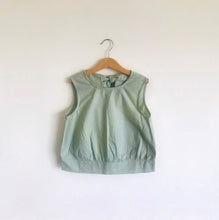 Load image into Gallery viewer, Emma Open Back Blouse (Green Grey)
