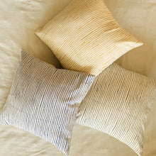 Load image into Gallery viewer, Rustic Stripe Handprinted Cushion Cover - Grey (16*16&quot;)
